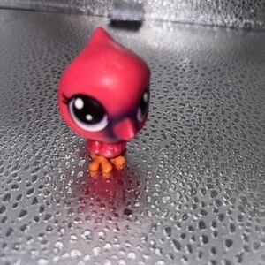 Cardi Crimsoglitz #41 Littlest Pet Shop LPS RARE RAINBOW GLITTER 2016 Cardinal